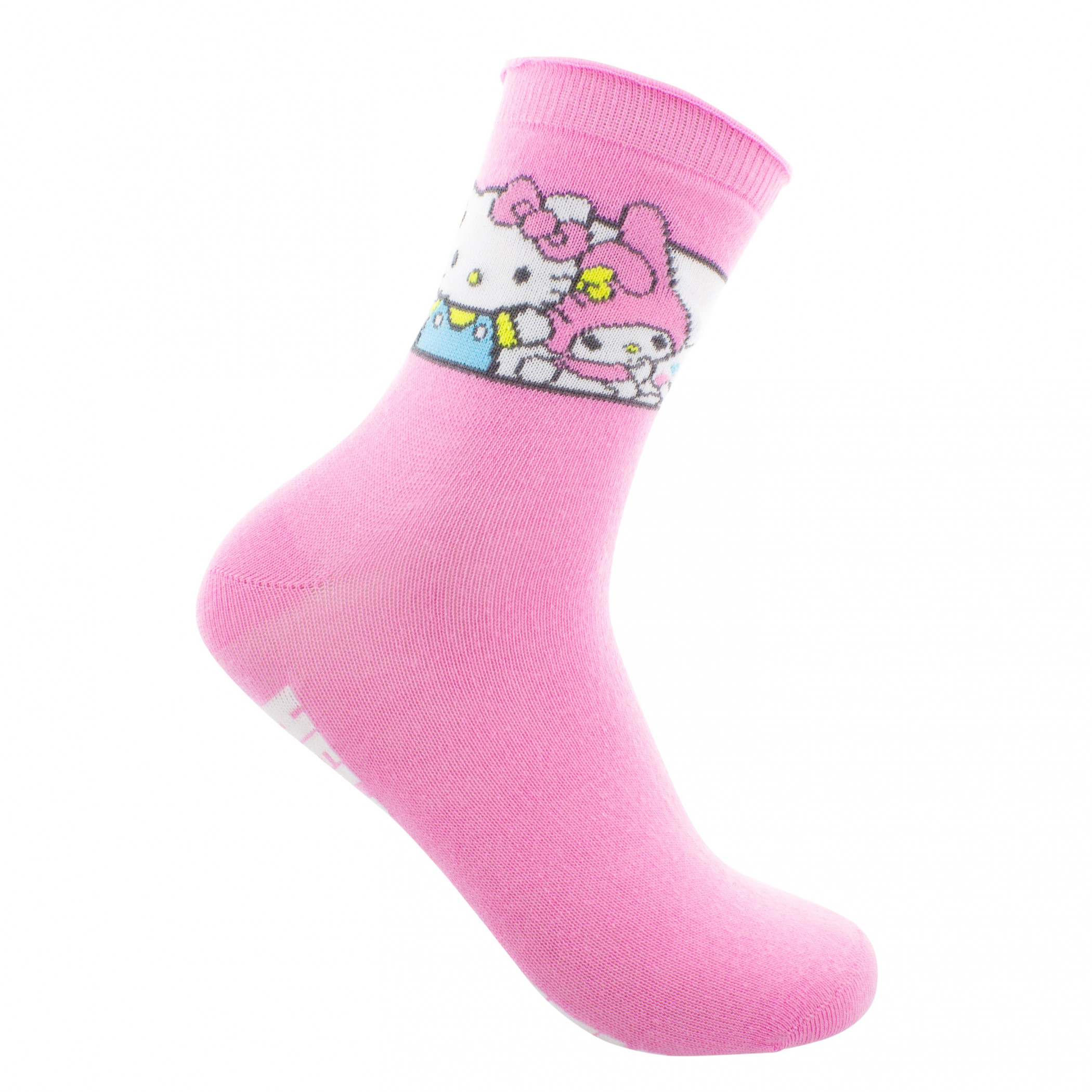 Hello Kitty and Friends Sanrio Women's Ribbed Lettuce Socks 2-Pack